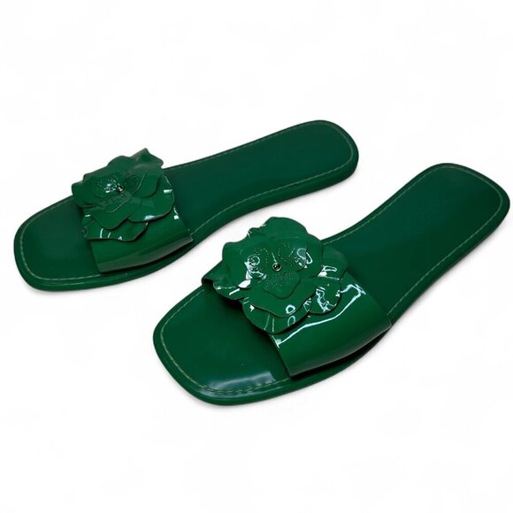 KATE SPADE Santana Slide Sandal, Green Bean, Size 7, NWOB - Picture 7 of 13